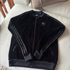 ADIDAS velvet track jacket size medium